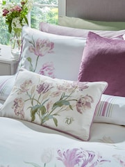 Laura Ashley Grape Purple Gosford Anniverary Feather Filled 100% Cotton Cushion - Image 2 of 4
