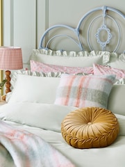 Laura Ashley Pale Duck Egg Blue Ruffle luxurious 400 thread count 100% cotton sateen Duvet Cover and Pillowcase Set - Image 1 of 3