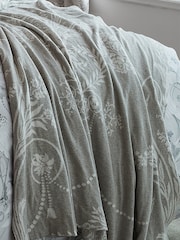 Laura Ashley Steel Grey Josette Knitted Throw - Image 1 of 3