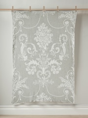 Laura Ashley Steel Grey Josette Knitted Throw - Image 2 of 3