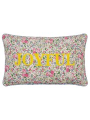 Laura Ashley Coral Pink Joyful Feather Filled Cushion - Image 2 of 3