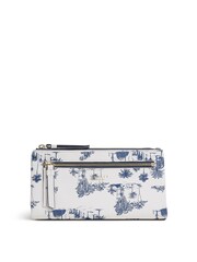 Radley London White Pockets Toile Large Bifold Matinee Purse - Image 2 of 3