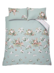 Laura Ashley Sage Rosemore Duvet Cover and Pillowcase Set - Image 5 of 5