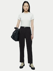 Jigsaw Black Fluid Twill Logan Trousers - Image 2 of 4