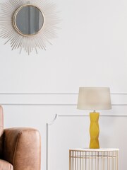 Searchlight Ochre Yellow Asher Table Lamp - Image 1 of 4
