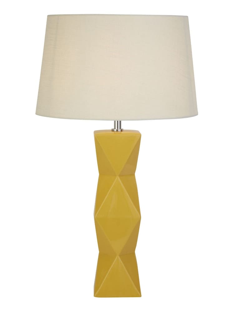 Searchlight Ochre Yellow Asher Table Lamp - Image 2 of 4