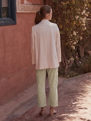 Weiß - Blazer mit Nadelstreifen - Bild 3 von 5