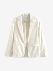 Weiß - Blazer mit Nadelstreifen - Bild 5 von 5