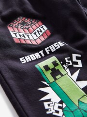 Black Minecraft Creeper License Joggers (3-16yrs) - Image 3 of 3