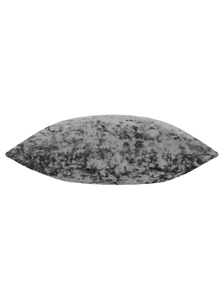 Riva Paoletti Pewter Grey 40 x 60cm Verona Crushed Velvet Cushion - Image 2 of 4 Riva Paoletti Pewter Grey 40 x 60cm Verona Crushed Velvet Cushion - Image 2 of 4