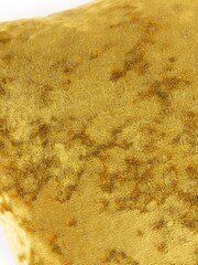 Riva Paoletti Ochre Yellow 40 x 60cm Verona Crushed Velvet Cushion - Image 3 of 4