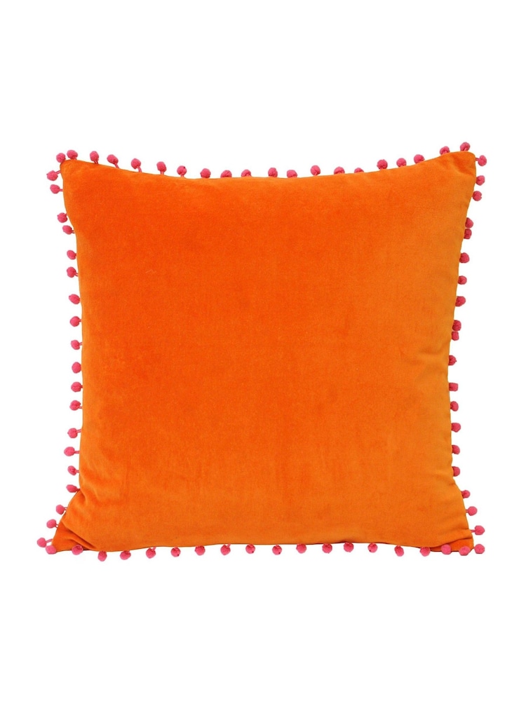 Riva Paoletti Samtkissen mit Polyester-Füllung und Bommeln - Bild 1 von 2 Riva Paoletti Samtkissen mit Polyester-Füllung und Bommeln - Bild 1 von 2