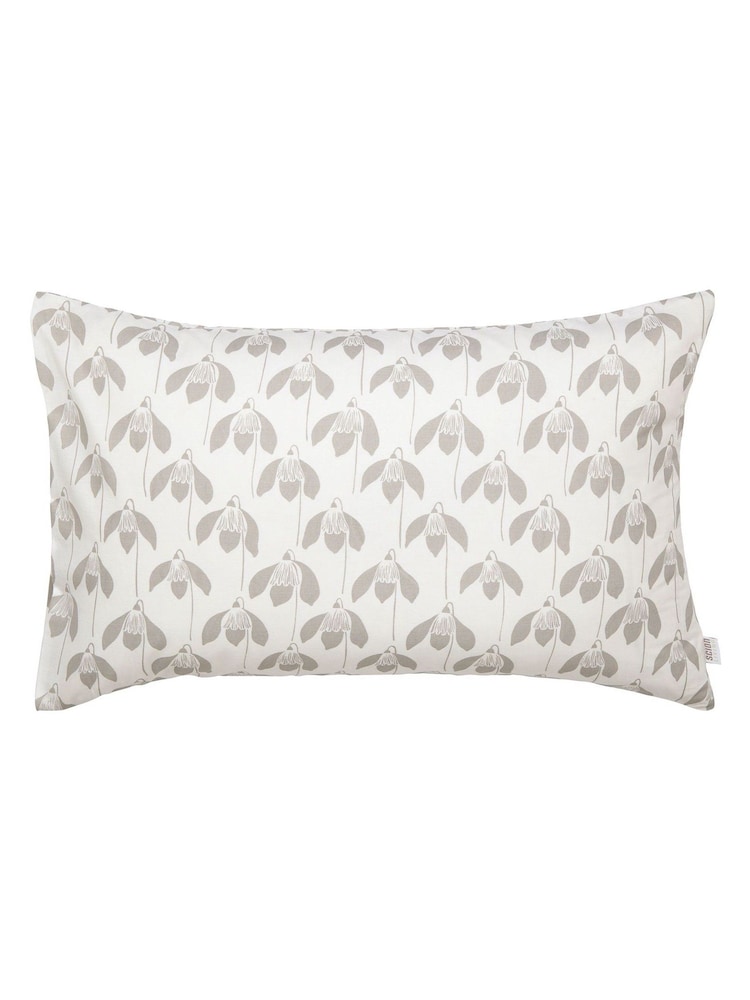 Scion Grey Snow Drop 100% Cotton Housewife Pillowcase - Image 3 of 3