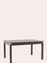 Laura Ashley Dark Chestnut Balmoral 4-6 Seater Fixed Dining Table - Image 3 of 4