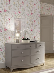 Laura Ashley Pale French Grey Broughton 3+4 Drawer Chest - Image 2 of 8