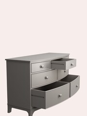 Laura Ashley Pale French Grey Broughton 3+4 Drawer Chest - Image 6 of 8