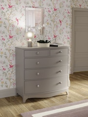 Laura Ashley Pale French Grey Broughton 2+3 Drawer Chest - Image 1 of 8