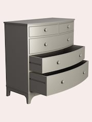 Laura Ashley Pale French Grey Broughton 2+3 Drawer Chest - Image 3 of 8