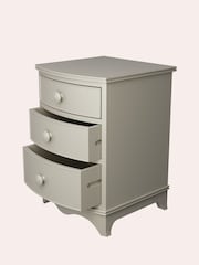 Laura Ashley Pale French Grey Broughton 3 Drawer Bedside Chest - Image 5 of 5