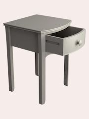 Laura Ashley Pale French Grey Broughton Bedside Table - Image 5 of 5