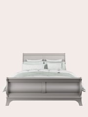 Laura Ashley Pale French Grey Broughton Sleigh Bed - Image 2 of 4
