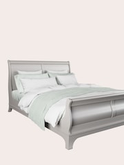 Laura Ashley Pale French Grey Broughton Sleigh Bed - Image 3 of 4