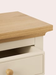 Laura Ashley Cream Oakham 2 Drawer Bedside Chest - Image 5 of 5