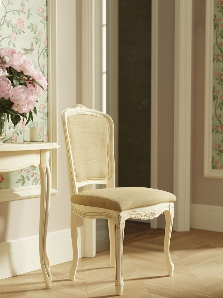 Laura Ashley Set of 2 Ivory Provencale Dining Chairs - Image 1 of 3