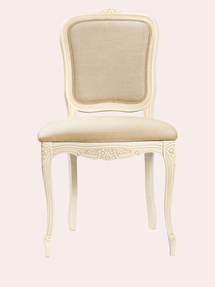 Laura Ashley Set of 2 Ivory Provencale Dining Chairs - Image 2 of 3