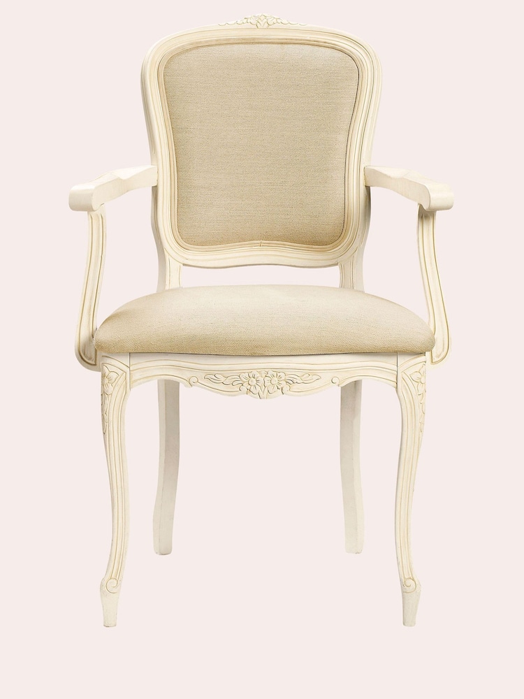 Laura Ashley Ivory Provencale Carver Chair - Image 2 of 3