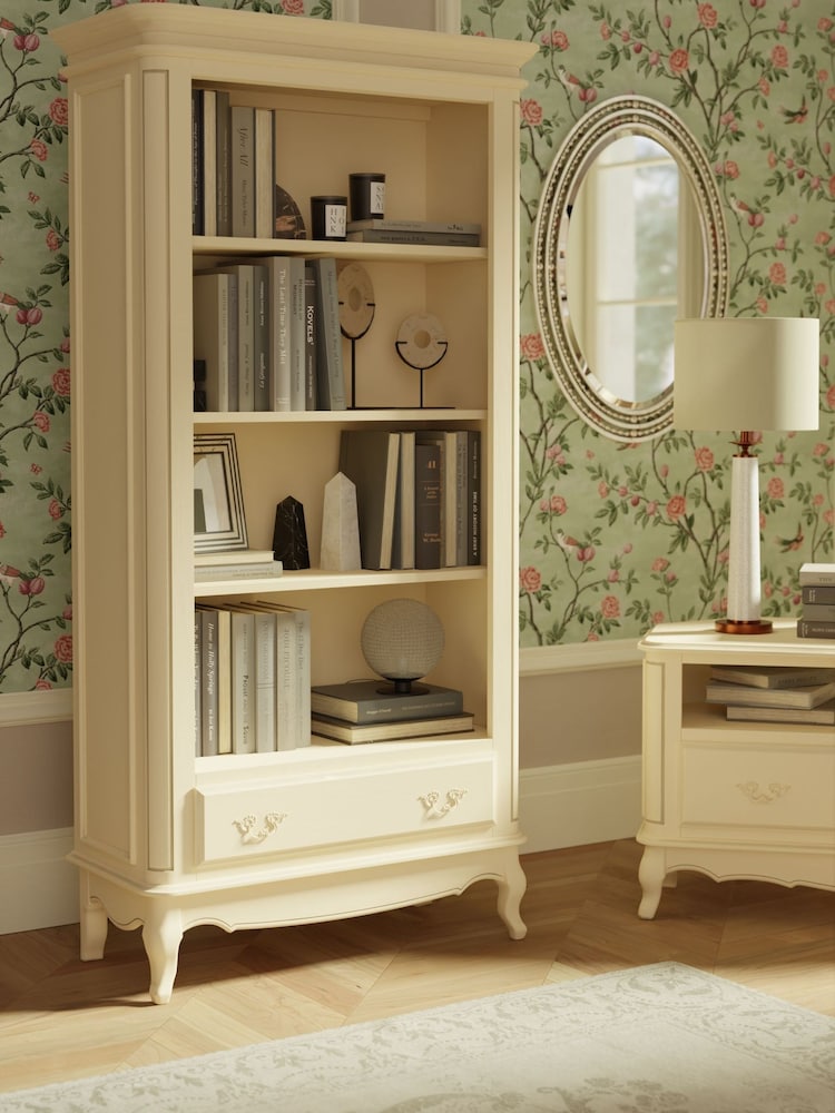Laura Ashley Ivory Provencale 1 Drawer Bookcase - Image 1 of 5