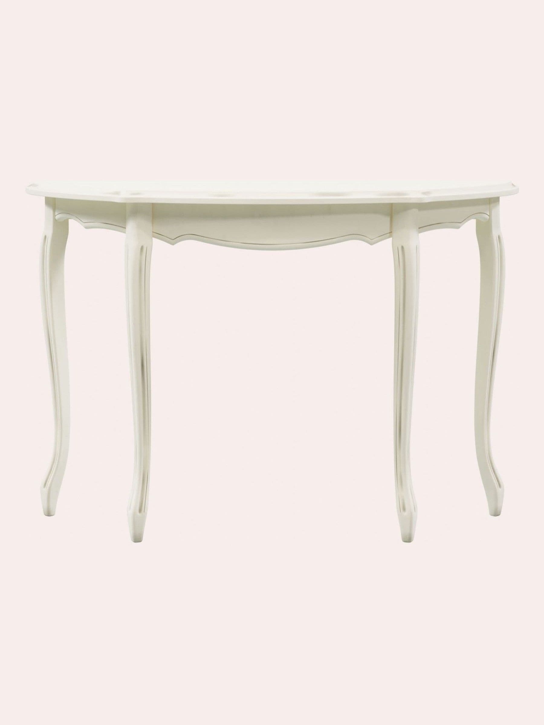 Buy Laura Ashley Ivory Provencale Half Moon Console Table