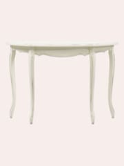 Laura Ashley Ivory Provencale Half Moon Console Table - Image 2 of 4