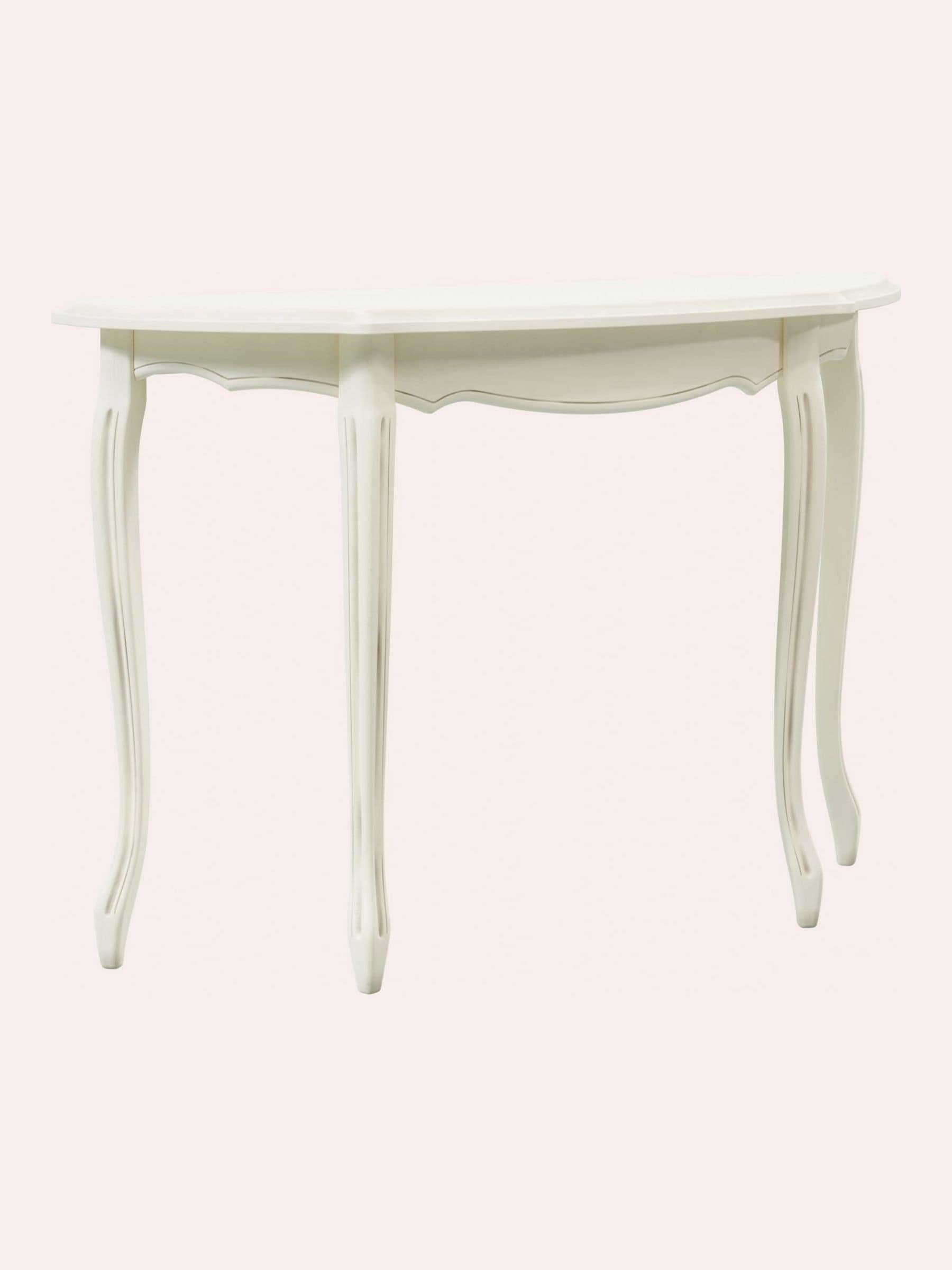 Buy Laura Ashley Ivory Provencale Half Moon Console Table from the