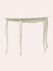 Laura Ashley Ivory Provencale Half Moon Console Table - Image 3 of 4