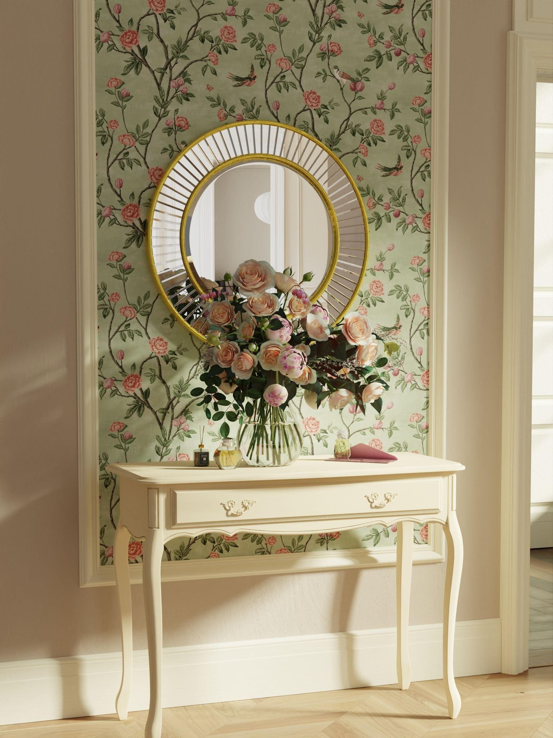 Buy Laura Ashley Ivory Provencale 1 Drawer Console Table from the