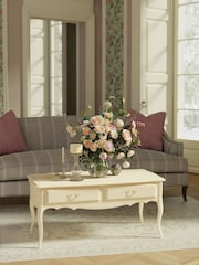 Laura Ashley Ivory Provencale 2 Drawer Coffee Table - Image 1 of 4
