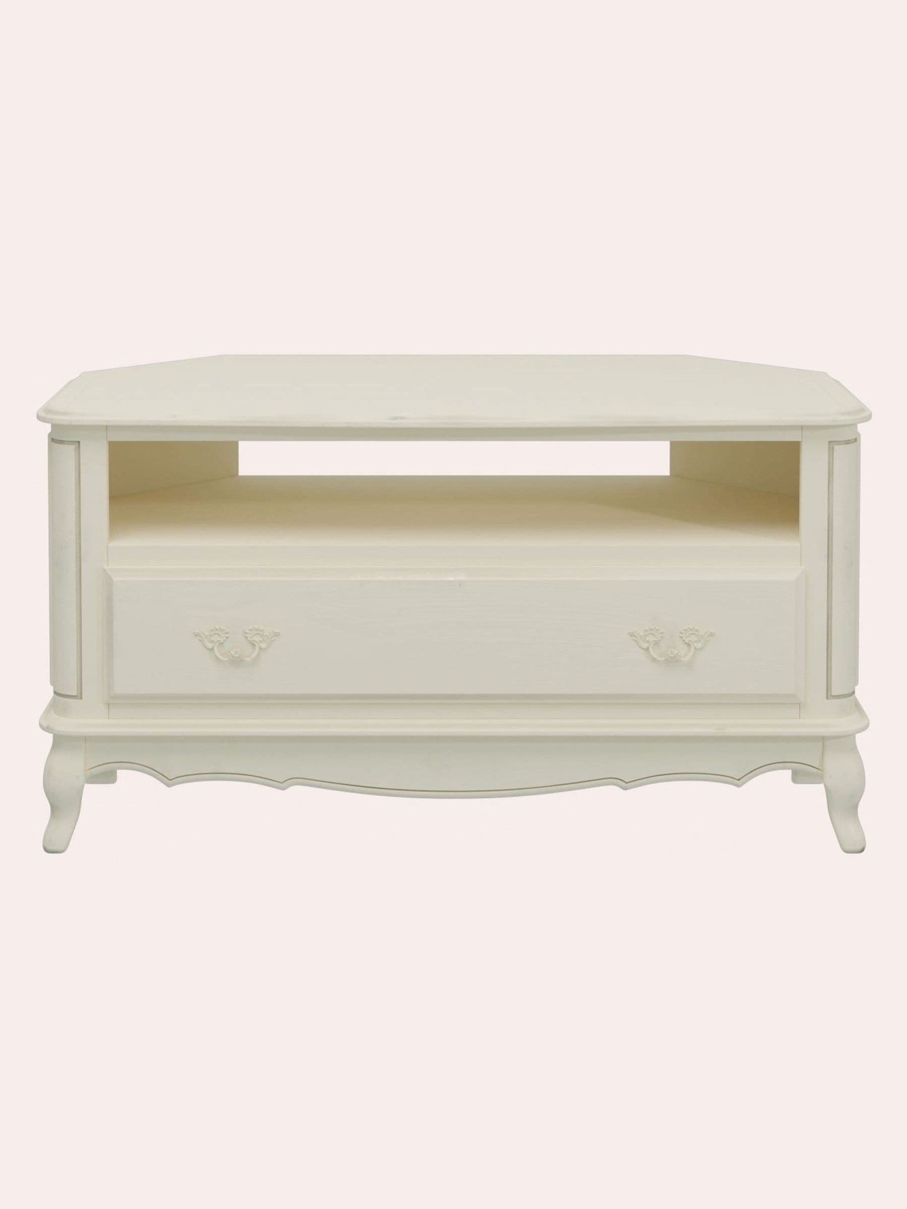 Buy Laura Ashley Ivory Provencale 1 Drawer Corner TV Stand from