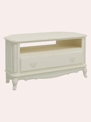 Laura Ashley Ivory Provencale 1 Drawer Corner TV Stand - Image 3 of 4
