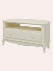 Laura Ashley Ivory Provencale 1 Drawer Corner TV Stand - Image 4 of 4