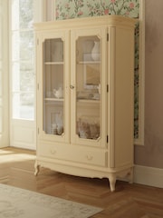 Laura Ashley Ivory Provencale 2 Door 1 Drawer Display Unit - Image 1 of 5