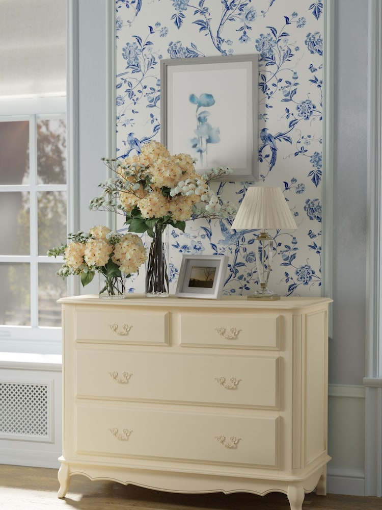 Laura Ashley Ivory Provencale Chest Of 4 Drawers - Image 1 of 4