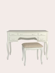 Laura Ashley Ivory Provencale 5 Drawer Dressing Table And Stool Set - Image 2 of 4