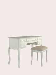 Laura Ashley Ivory Provencale 5 Drawer Dressing Table And Stool Set - Image 3 of 4