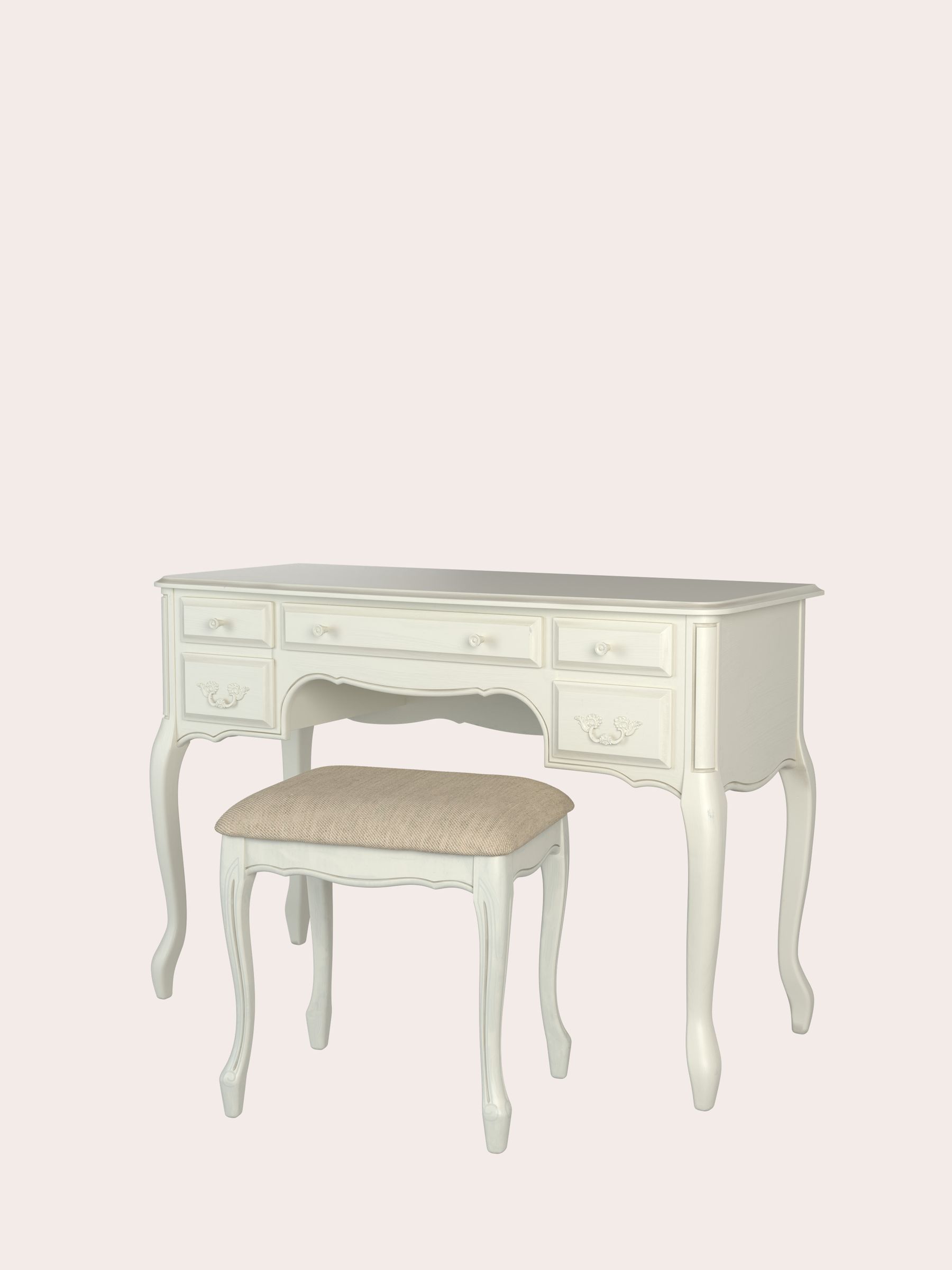 Buy Laura Ashley Ivory Provencale 5 Drawer Dressing Table And