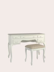 Laura Ashley Ivory Provencale 5 Drawer Dressing Table And Stool Set - Image 4 of 4