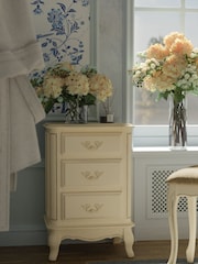 Laura Ashley Ivory Provencale 3 Drawer Bedside Chest - Image 1 of 4