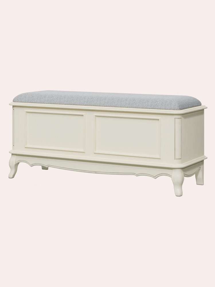 Laura Ashley Ivory Provencale Blanket Box - Image 4 of 4
