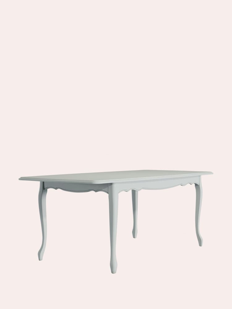 Laura Ashley Dove Grey Provencale 6-8 Seater Extending Dining Table - Image 5 of 5