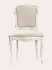 Laura Ashley Set of 2 Dove Grey Provencale Dining Chairs - Image 2 of 3